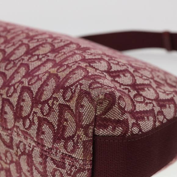 Christian Dior Trotter Canvas Shoulder Bag Red Auth rd4635 - Picture 7 of 16